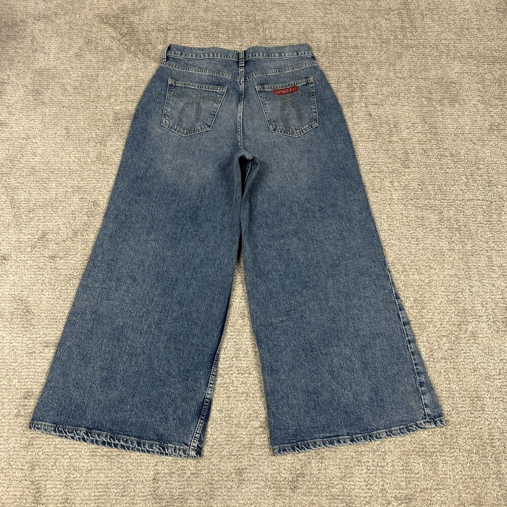 Johnny Was Sasson Jeans Womens 29 Mademoiselle Wide Leg Ankle Crop RD0624-7 New - Picture 8 of 10